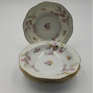 Vintage Theodore Haviland dessert bowls 4pc